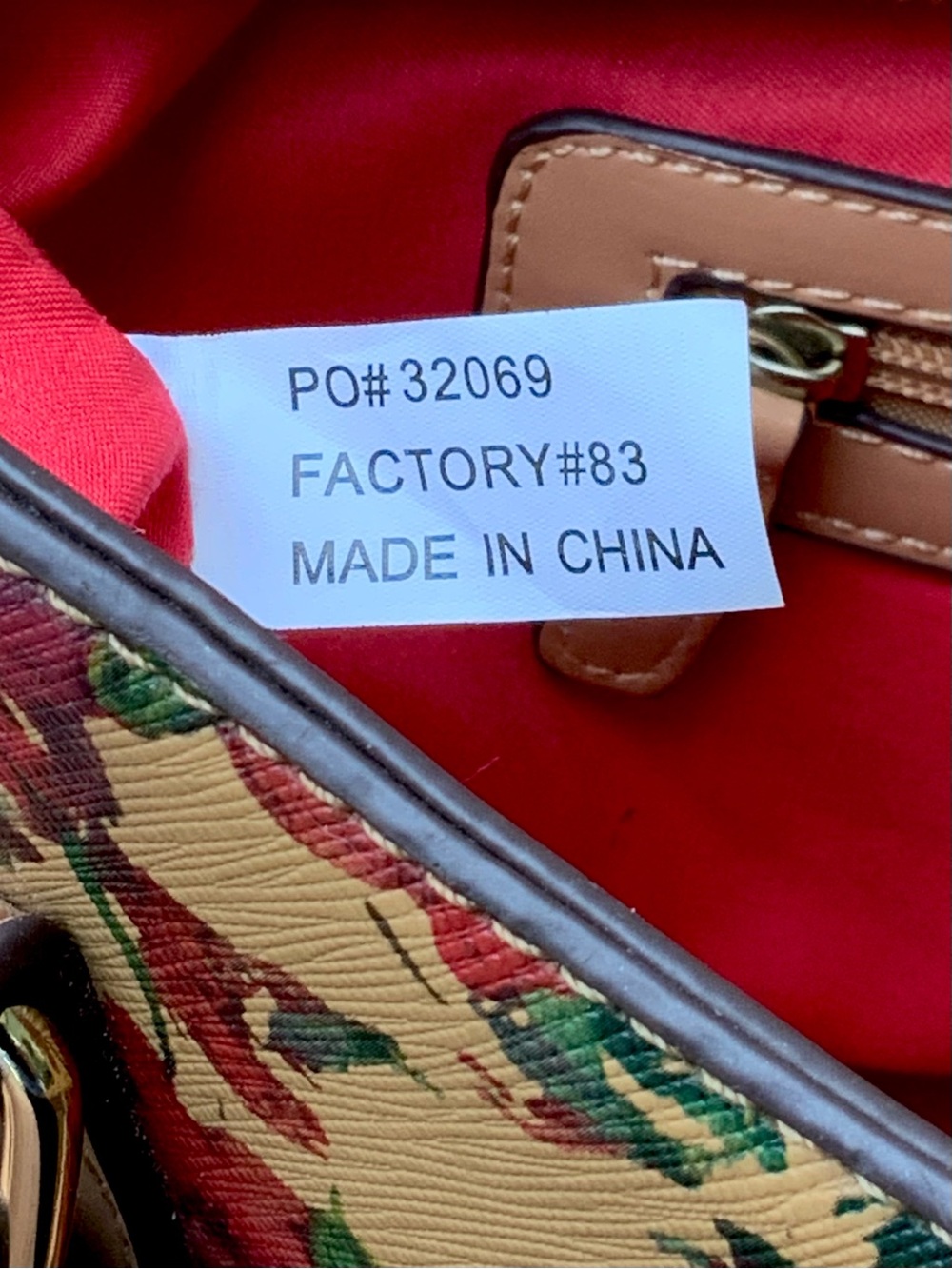 Adrienne Vittadini Studio Floral Design Satchel - Picture 15 of 15